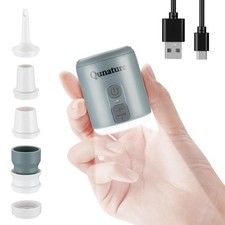 Portable Air Pump for Inflatable Rechargeable Tiny Pump Air Mattress Pump wit...