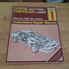 Haynes 1140 Repair Manual For Dodge Daytona Chrysler Laser 2.2 2.5 1984-89 Haynes 1140 Repair Manual For Dodge Daytona Chrysler Laser 2.2 2.5 1984-89