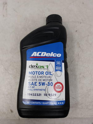 #ad #ad AC Delco Engine Oil Dexos 1 Synthetic 5W30 SN Plus 1qt 10 9329 $14.99