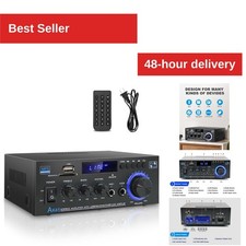 JIAATGA AK45 Stereo Home Audio Amplifier Receiver 400W Bluetooth 5.0