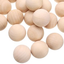 30 runde Holzkugeln 40mm zum Basteln - Konvolut 30 St&uuml;ck