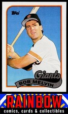 1989 Topps #329 Bob Melvin San Francisco Giants