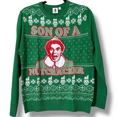 ELF Son Of A Nutcracker size XL 14/16 pullover Christmas Buddy The Elf sweater