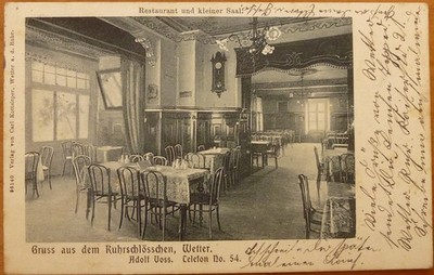AK Gruss aus dem Ruhrschlösschen Wetter 1916 Zensur Hagen Witten Gevelsberg