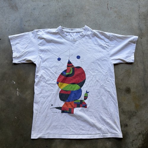 Vintage Joan Miró Abstract Art Surrealism Painting T-Shirt Size Large 1999