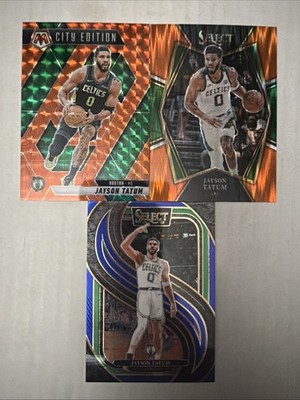 Jayson Tatum 2024-25 Mosaic City Edition Orange Prizm /249 + Bonus Cards 