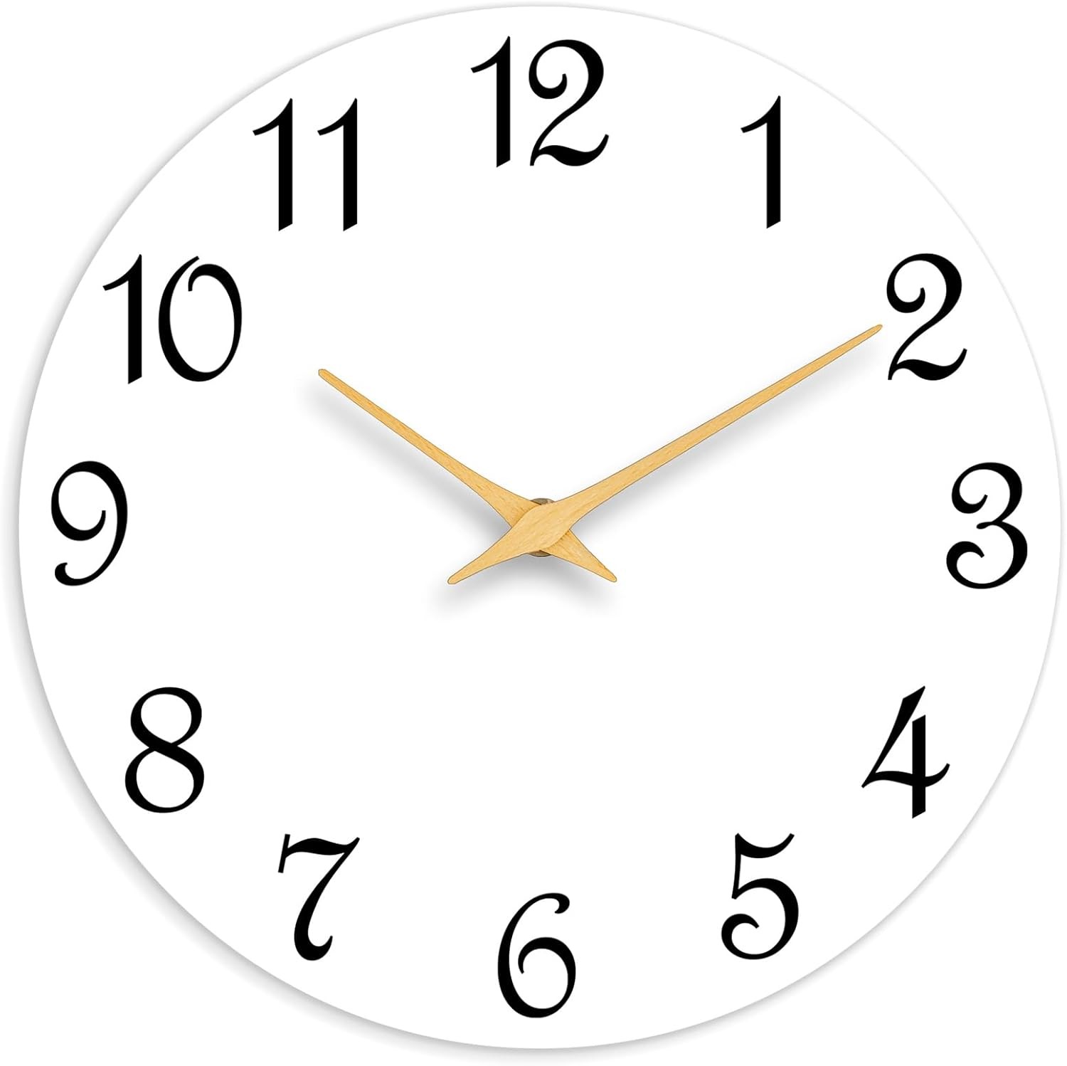 Wall Clock, 8 Inch Modern Wall Clocks Battery Operated, Small Silent Non Ticking