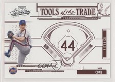 2005 Playoff Absolute Memorabilia Tools of the Trade Red 52/250 David Cone 02v3