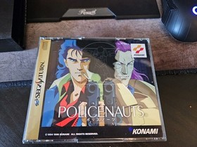Konami Policenauts Sega Saturn Limited Edition Picture Book Stickers Tested