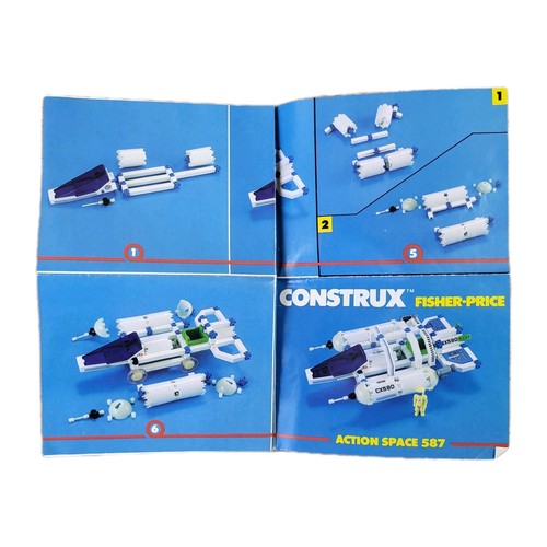 Vintage Fisher-Price Construx Action Space 0587 Glow In Dark Set -Near Complete - Picture 14 of 19
