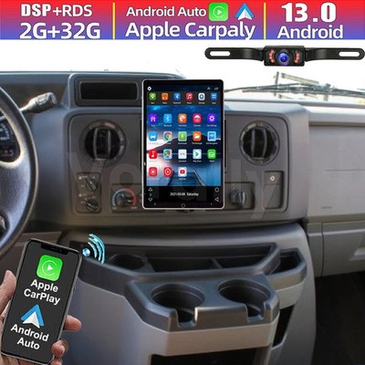 2 Din Rotatable Car Radio For Ford E150 E250 Super Duty 2009-2014 Android 13 GPS
