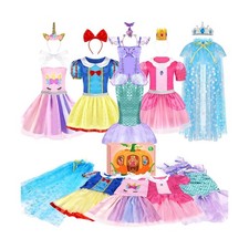 Princess Dress Up, Dress Up Clothes for Girls 3-6, Cosplay Princess Costume G...