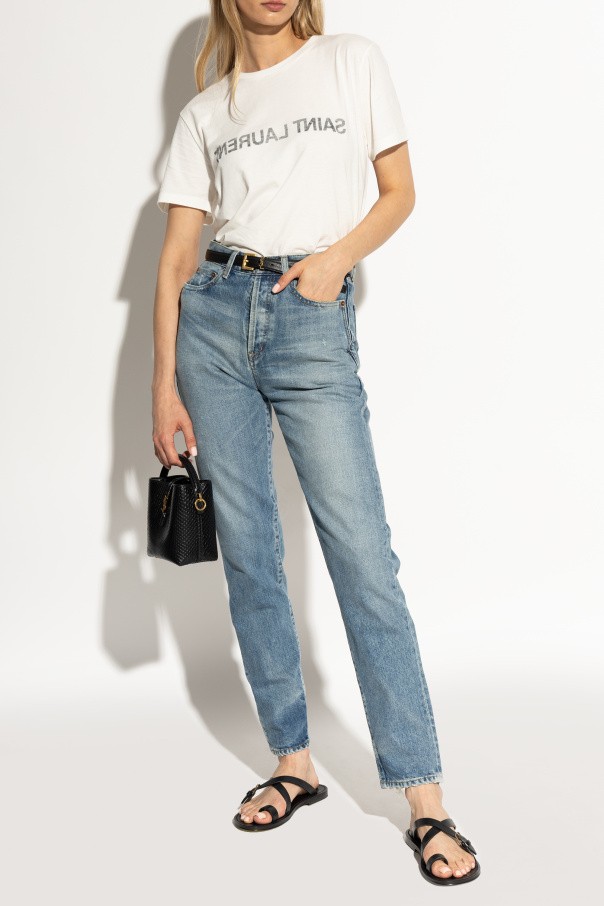 Saint Laurent - Women - Leather slippers - Black thumbnail 3