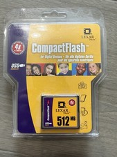 Lexar Media 512MB 4X Compact Flash Memory Card Brand New Sealed