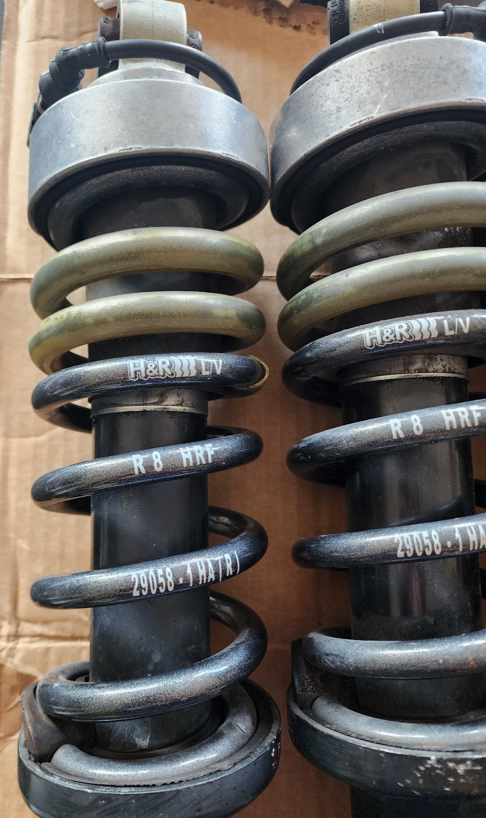 2008-2015 OEM Audi R8 V10 Magnetic Ride Struts Set With H&R Lowering Springs