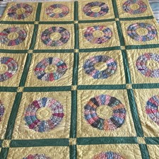 COLORFUL 1930 s DRESDEN PLATE Applique Quilt