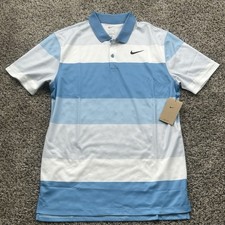 Nike Victory Dri-FIT Golf Polo Striped Blue Men  s Size Small FZ7448-489