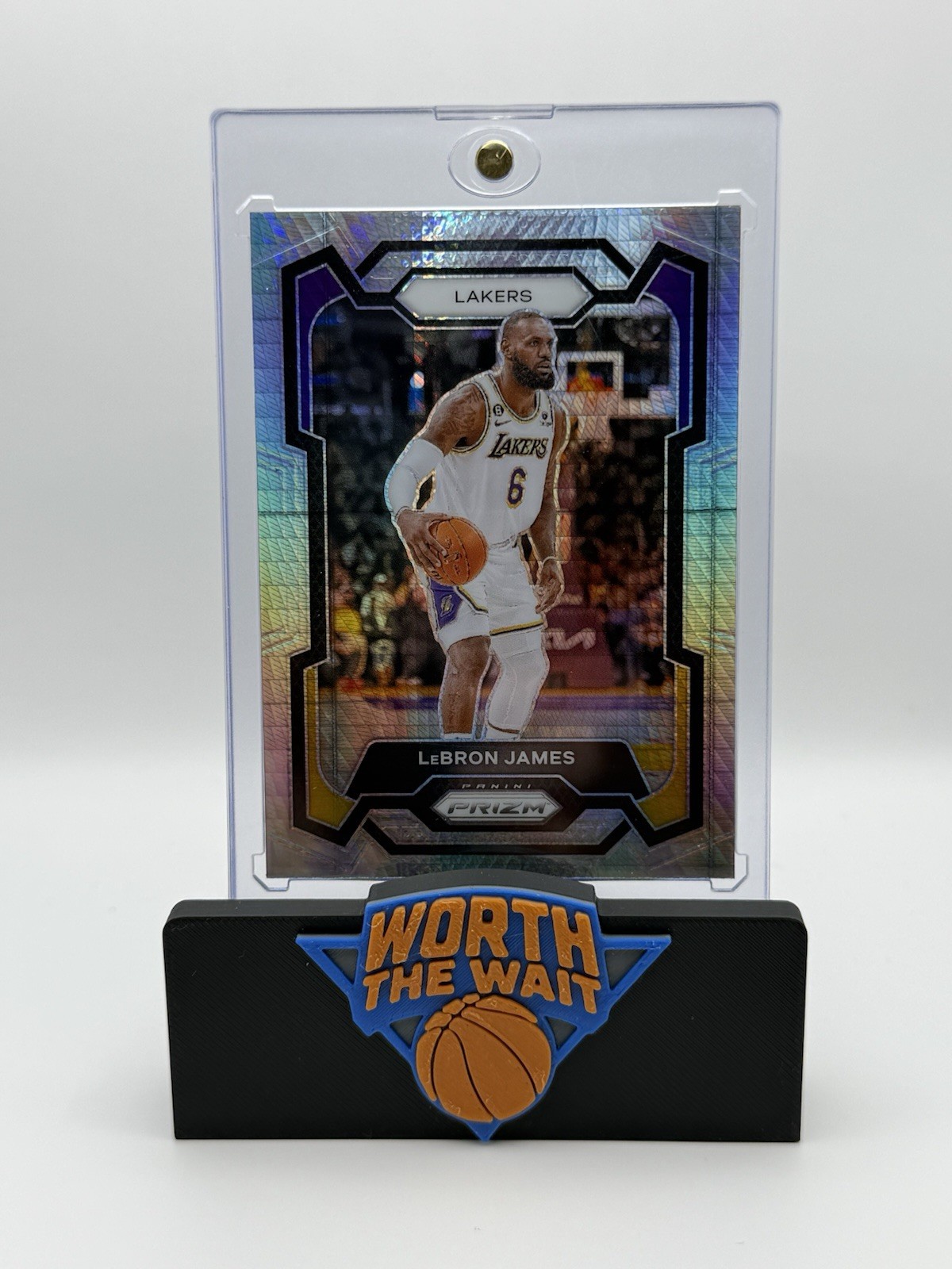 2023-24 Panini Prizm LeBron James Prizms Silver #63 Lakers