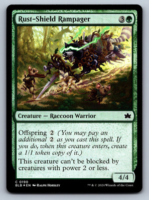 Rust-Shield Rampager FOIL - Bloomburrow - MTG