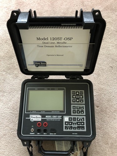 Riser Bond 1205C Handheld Metallic TDR Cable Fault Locator - needs new battery
