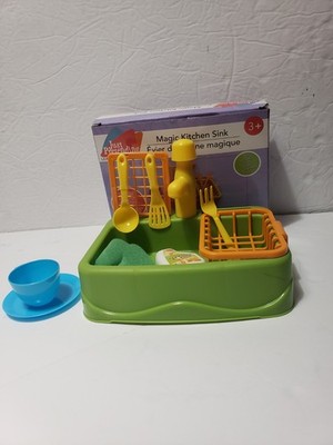 NEW! JUST PRETENDING *Magic Kitchen Sink ONLY 11 Pc (MISSING FORK)