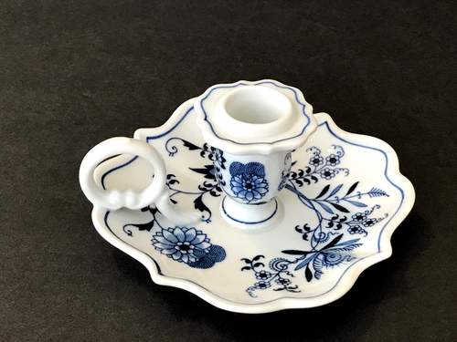 Vintage Japan BLUE DANUBE Blue Onion Candle Holder 70s 5.5" - Picture 3 of 4