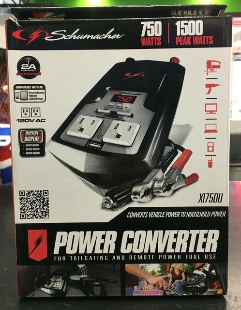 NEW Schumacher Power Converter for Tailgating and Remote Power Tool Use XI75DU
