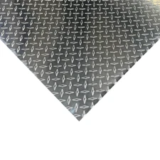 4' x 8' Aluminum Diamond Plate Sheet .025” Thick (1/40th) Embossed, Polished