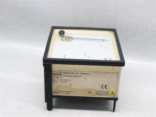 Crompton 244-02AG-LSUA-C6 24402AGLSUAC6 Analog Meter 0-3 kA 3kA/5A - Picture 5 of 10