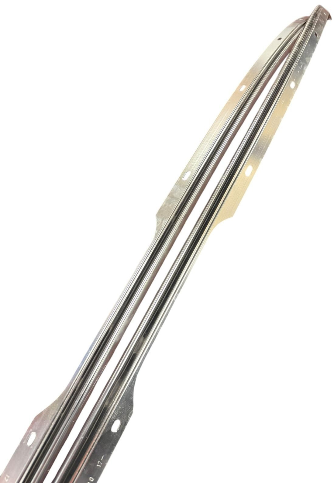 2014-2024 MASERATI QUATTROPORTE RIGHT & LEFT SIDE ROOF CHROME MOLDING PAIR OEM