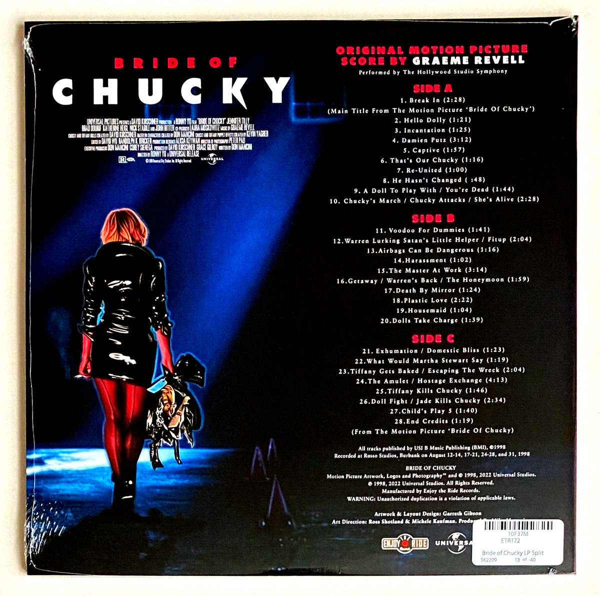 BRIDE OF CHUCKY * GRAEME REVELL * LIMITED 2x COLOUR VINYL