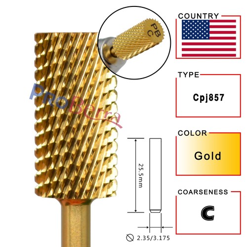 Brocas para uñas de carburo de acero de tungsteno de barril grande herramientas para arte en uñas rebabas - Imagen 12 de 63