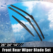 3 Pcs 26" 24" 14" Windshield Wiper Blade Kit for Honda Pilot 2016-2020 J/U Hook