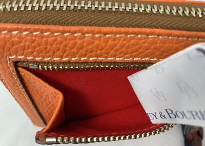 Dooney & Bourke Pebble Grain - Borsa A Tracolla In Pelle Con Cerniera, Colore Clementine (Arancione), Pelle Morbida, Fodera In Pelle, Elegante E Spaziosa - 5