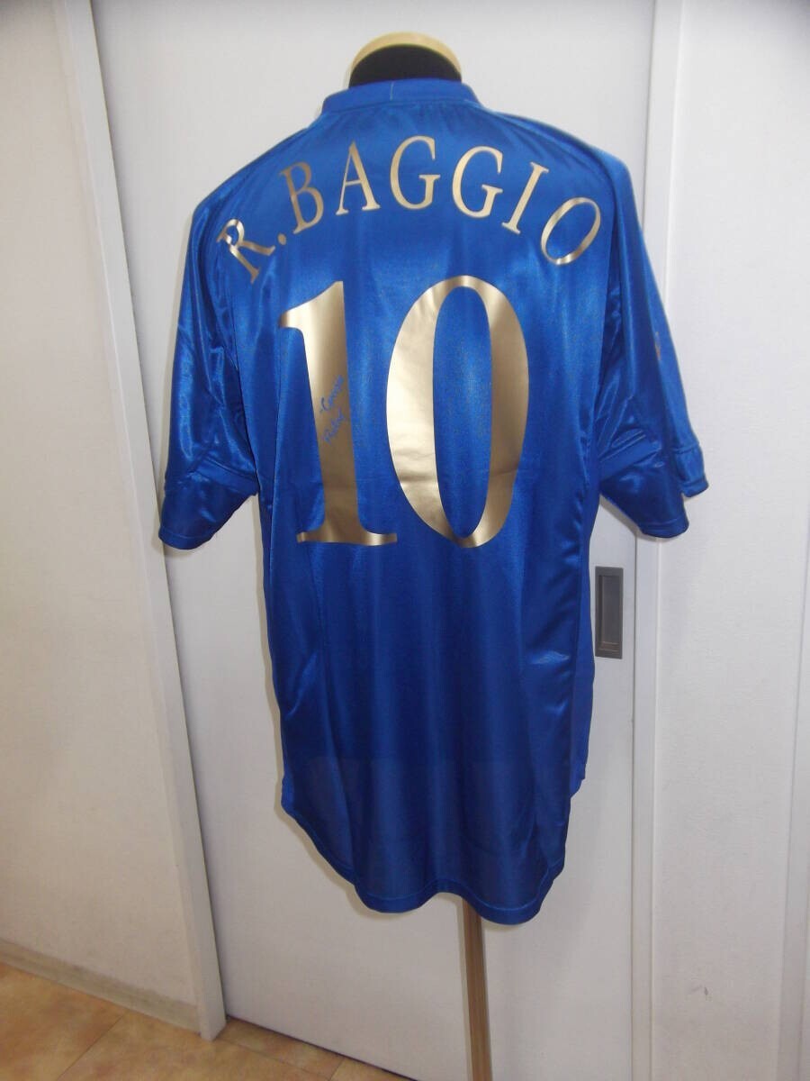 Baggio 10 ITALY NATIONAL TEAM 2004 L Football Shirt Jersey