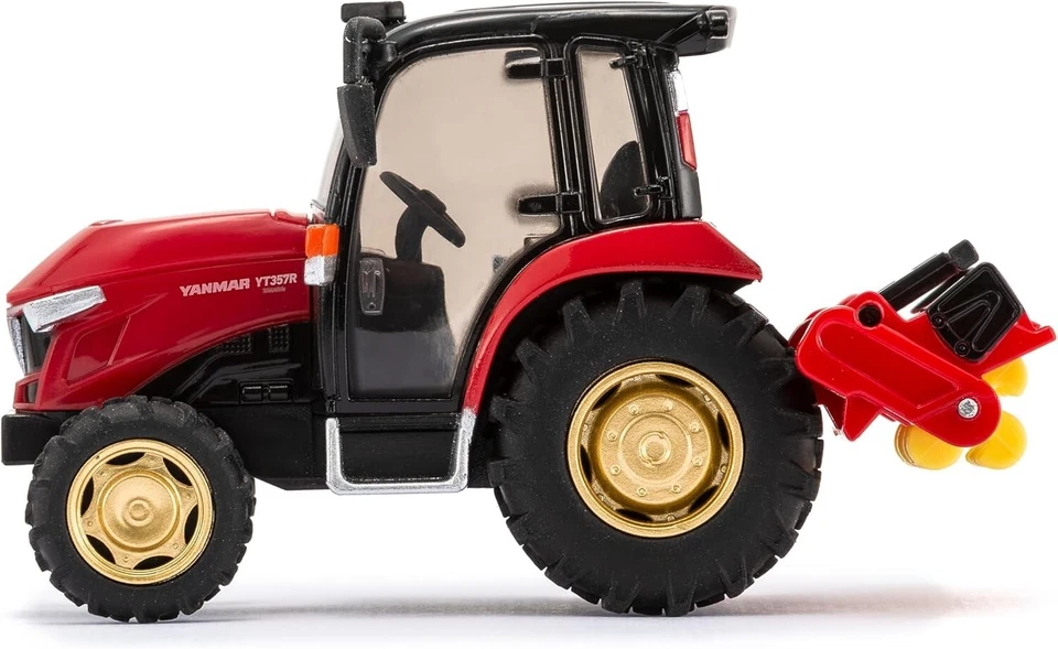 YANMAR YT3 Tractor Miniature Model Rotating Rotary ABS Farm Vehicle Toy Japan - Image 3 of 4