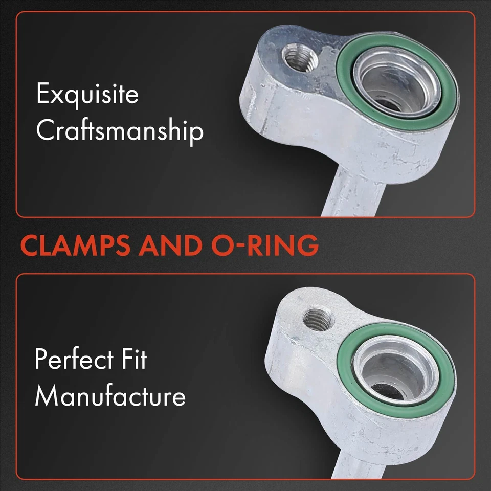 Línea de descarga de manguera de refrigerante de aire acondicionado para Volvo S80 2001 2002 2003 2004 2005 2006 Foto 3 de 4