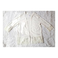 Women's Ivory Light Cardigan Size M