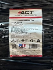 7-Inch UV Protected Cable Ties - Pack of 1000, Made in USA