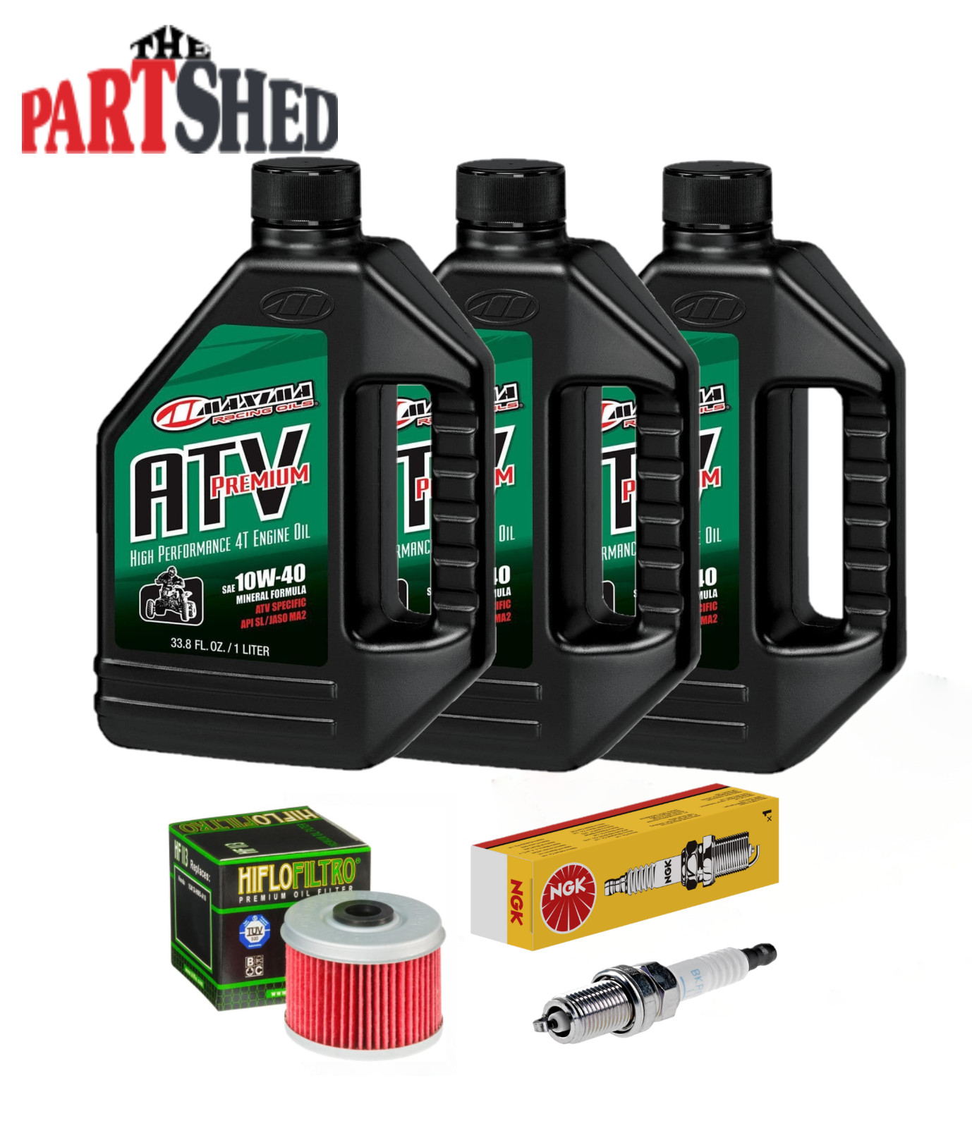 Honda TRX420 Rancher Rubicon Oil Change Kit Oil Filter NGK BKR5E-11