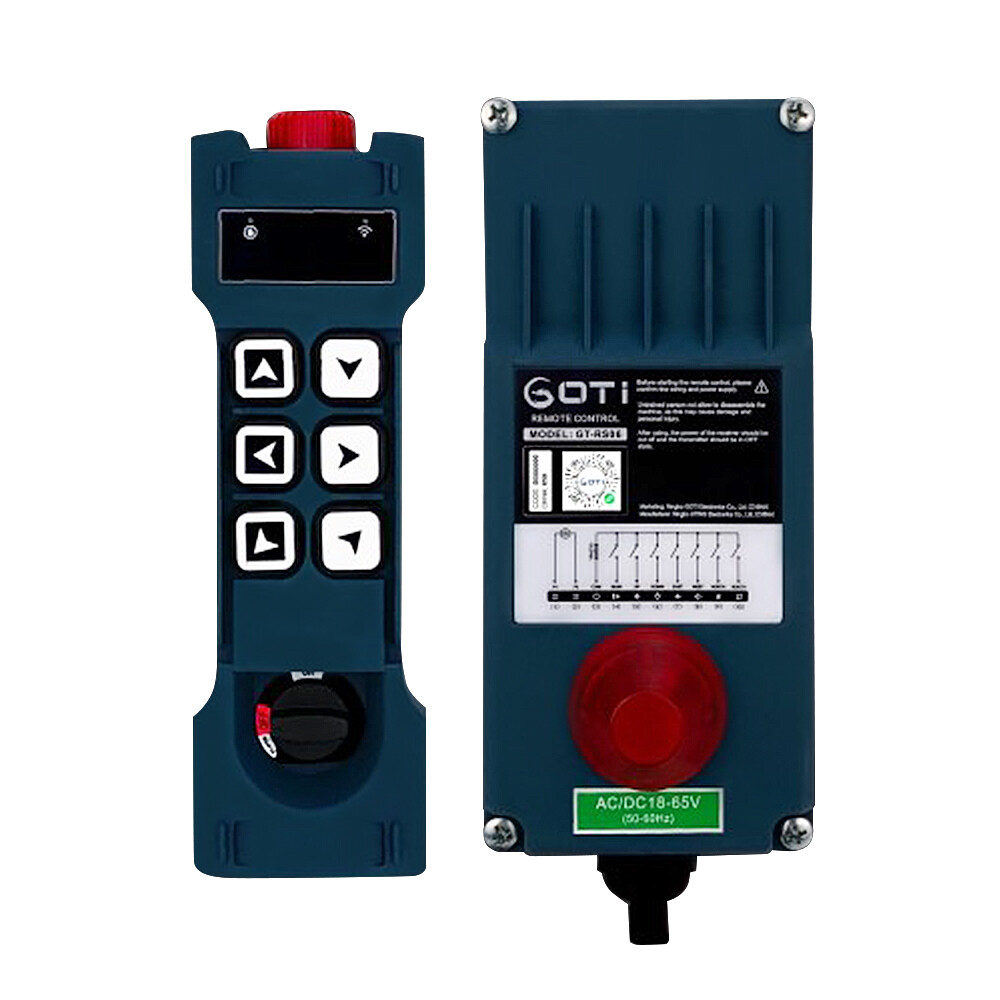 Channels Transmitter Receiver Crane Hoist Industrial Remote Control IP65 - Main Image
