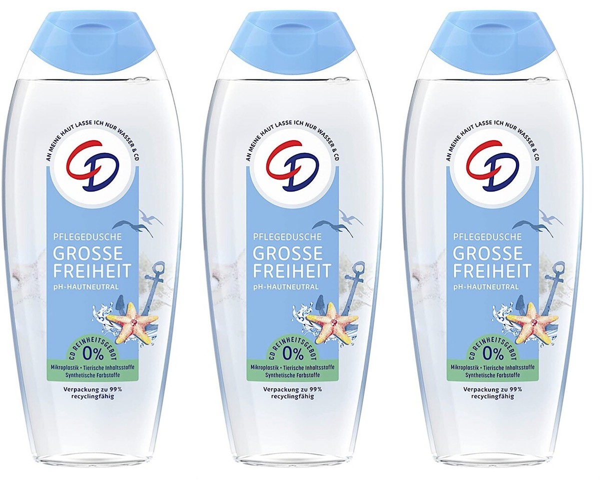 ✅ CD Pflege Dusche Duschgel Große Freiheit Shower Gel frischer Duft 3x  250ml ✅