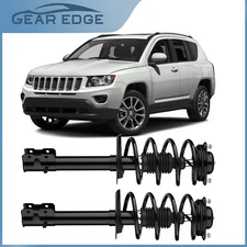 2PC Front Struts w/ Coil Spring For 2007-2017 Jeep Patriot Compass 07-12 Caliber
