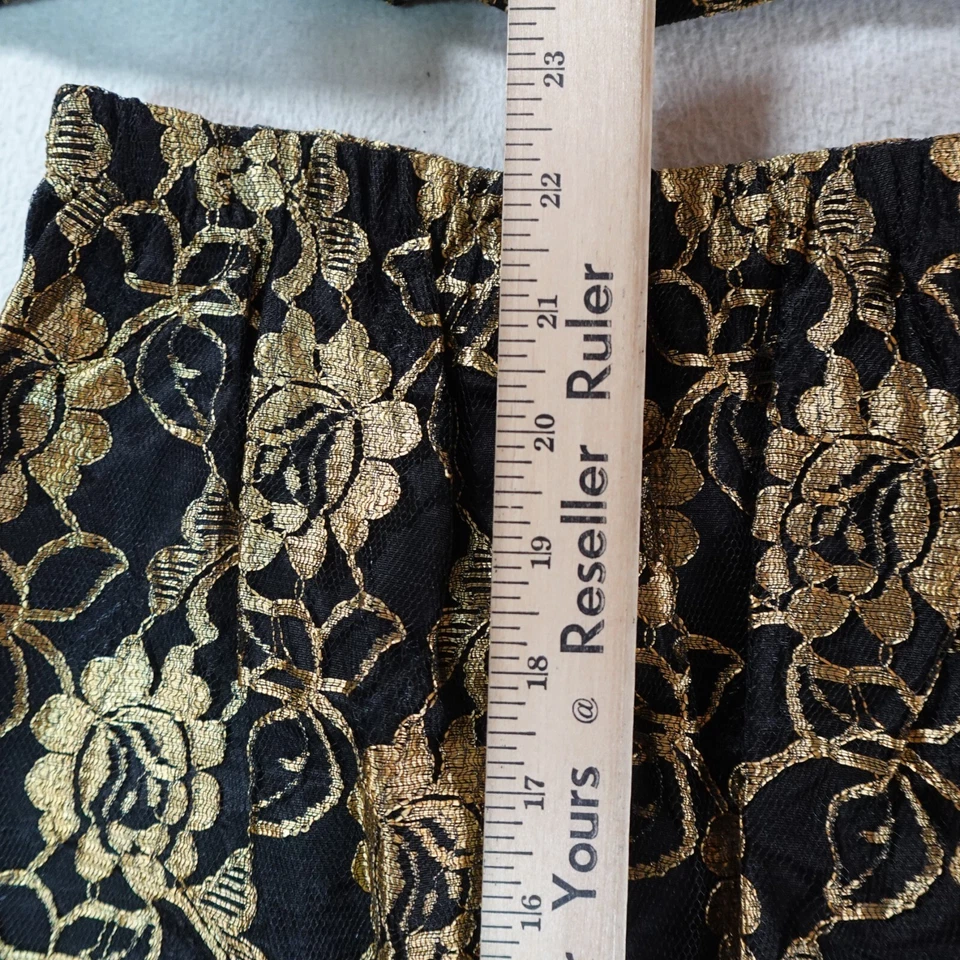 Conjunto de 12 falda chaqueta vintage Ellen Hart negra floral caprichoso hada vampiro Foto 4 de 4