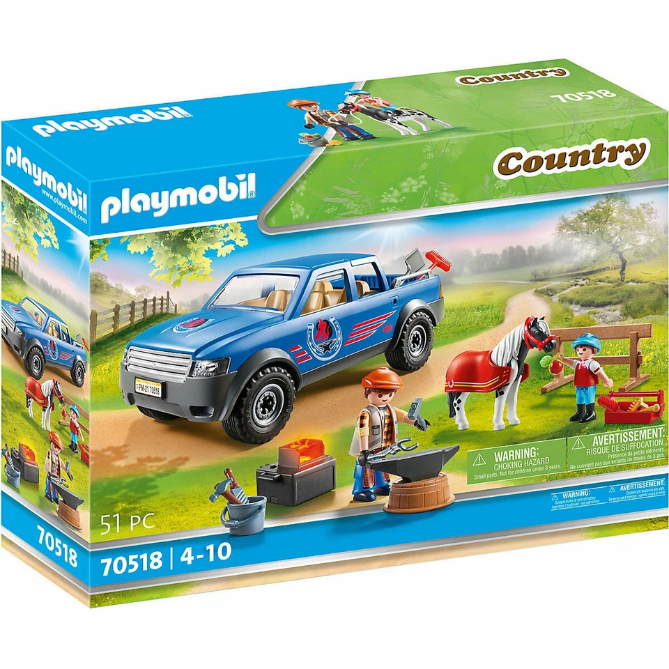 Playmobil 70518 Country Maréchal-ferrant et Véhicule
