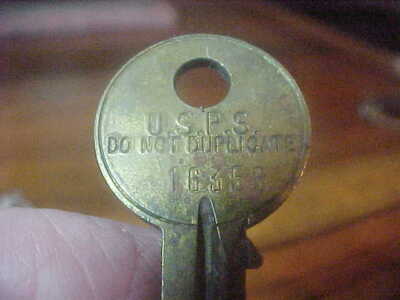  Vintage USPS Keys Numbered ''Do not Duplicate'' Post office Brass Key 