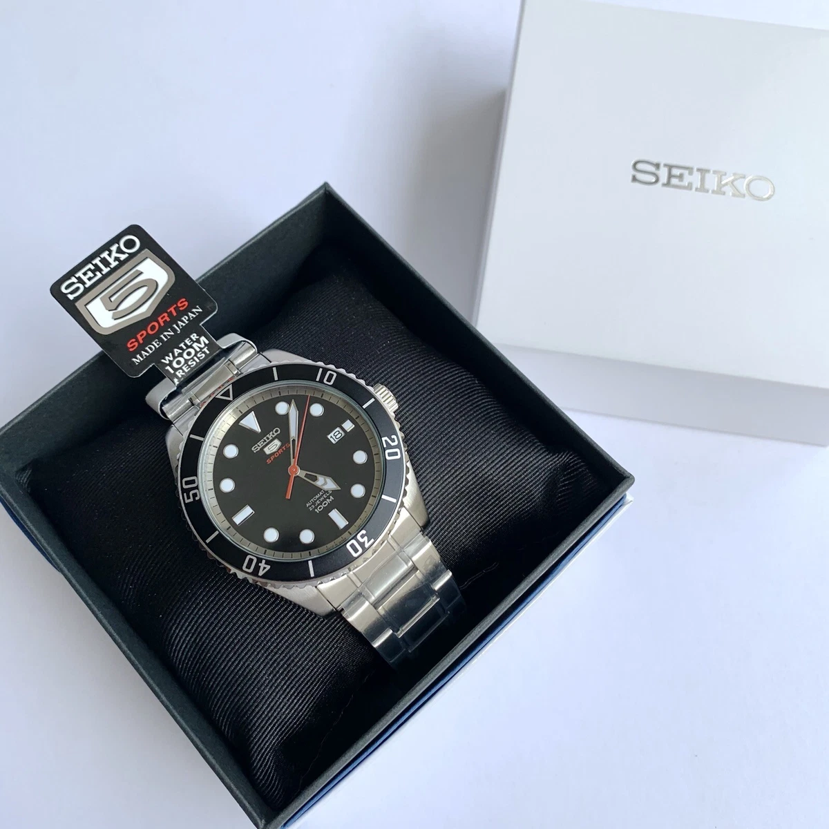 Brand New! Seiko SRPB91J1 Automatic Black Dial Steel Japan Made Watch | eBay