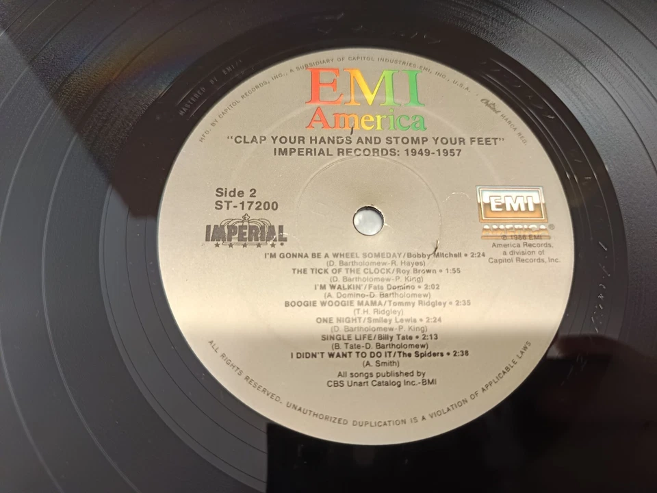 LP 33T - Clap Your Hands And Stomp Your Feet : Imperial Records 1949-1957 EX/EX - Photo 4/4
