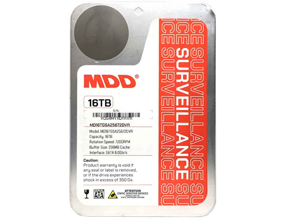 MDD 16TB 7200RPM 256MB Cache SATA 6.0Gb/s 3.5