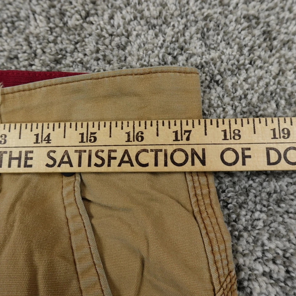 Wrangler Pants Mens 35x30 Brown Tan Chino ATG Hiking Outdoor Stretch Flex Work - Image 4 of 4